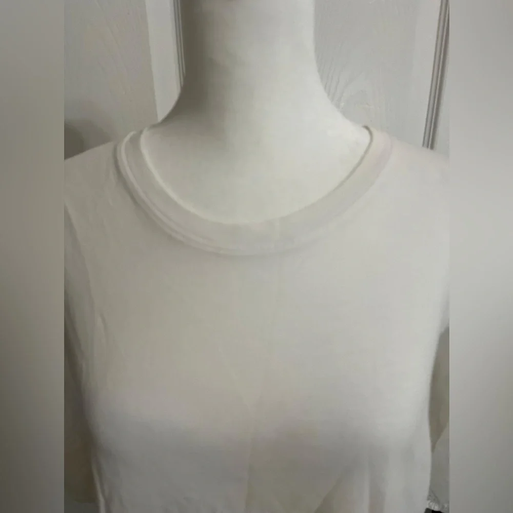 (N) Zara White Puff Sleeve Top